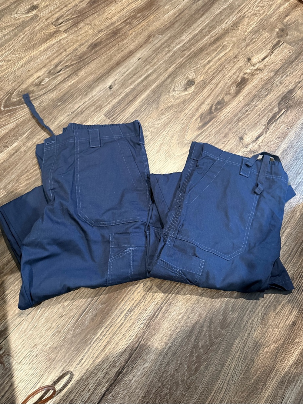 Carhartt Navy Cargo Work Pants with Utility Pockets